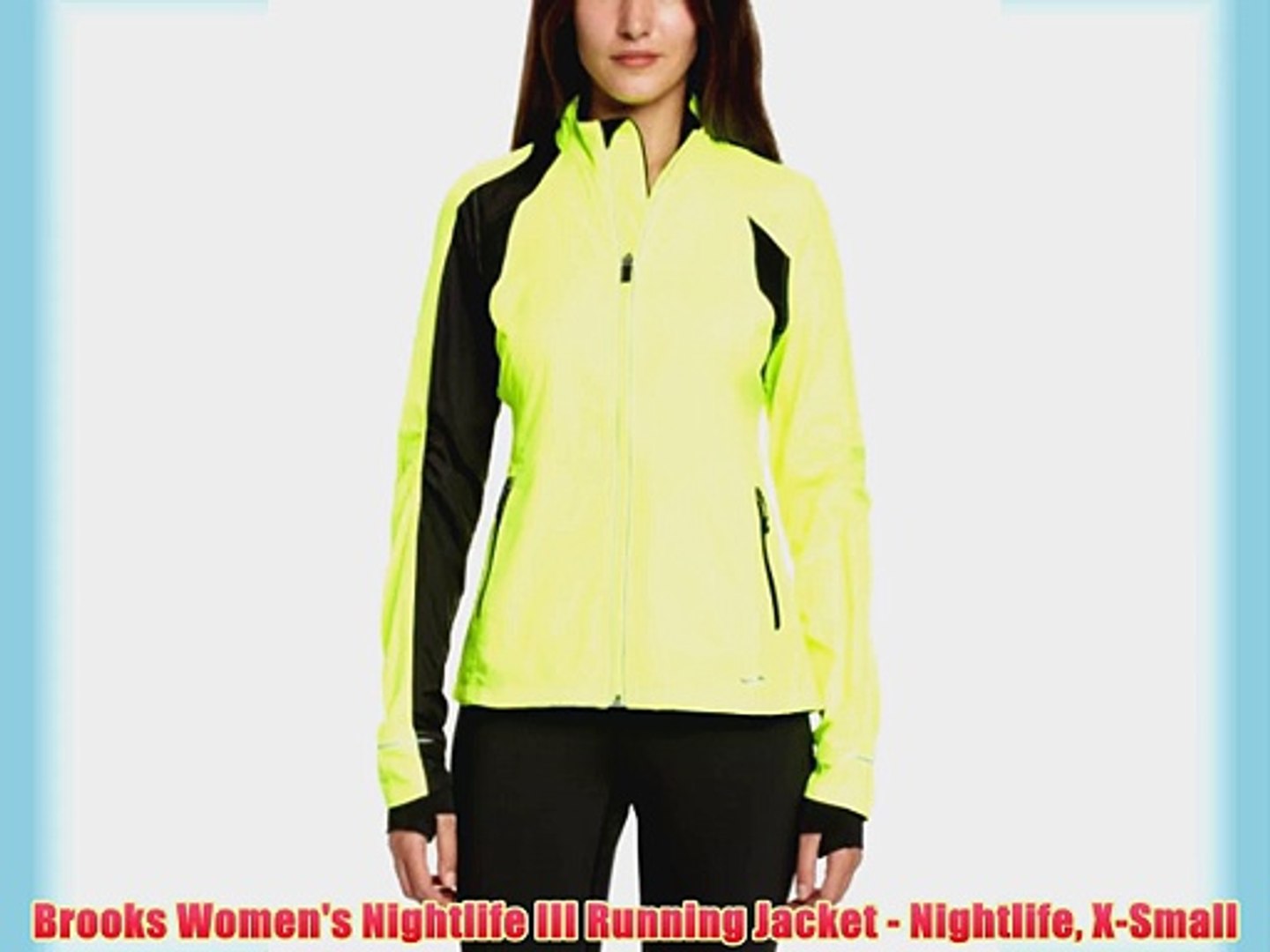 brooks running jacket womens yellow