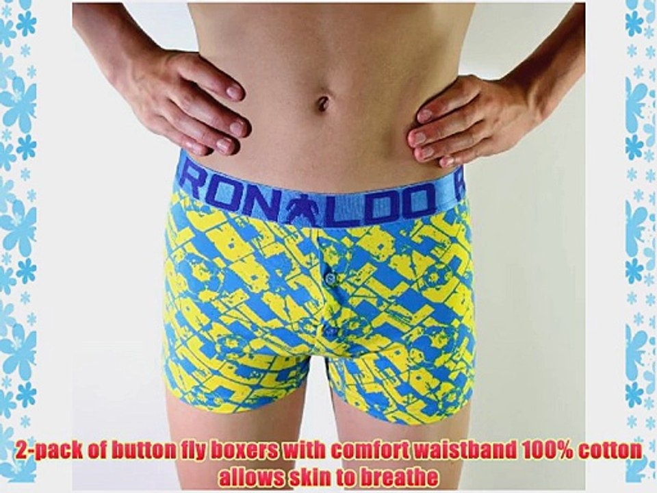 CR7 Cristiano Ronaldo 8450-13-401 Boys' Boxer Shorts 2-Pack Multi-Coloured multicoloured Size:4/6