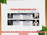 Fixgear Sports Mens Womens Compression Running Base layer T shirt Black Xl