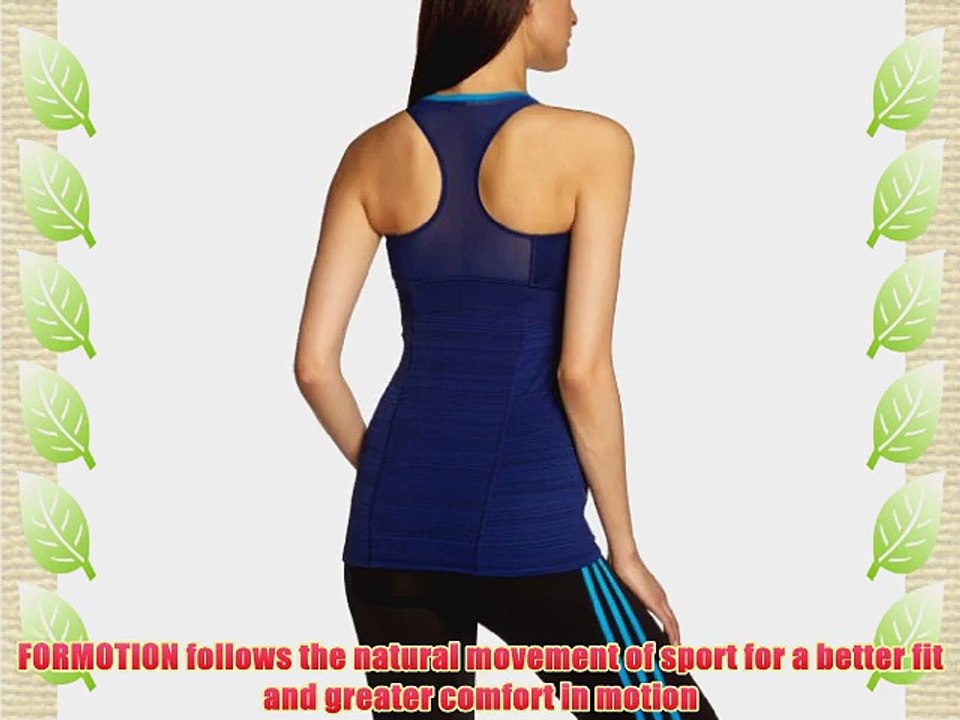 adidas Women's Supernova Support Tank - Night Blue /Solar Blue  Small