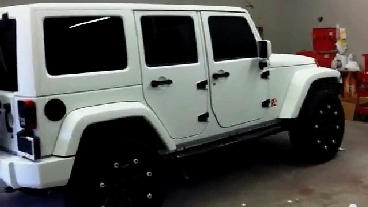 Metro Wrapz - Dwyane Wade's Jeep Wrangler 3M Matte White Wrap