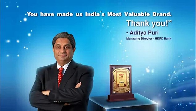 Aditya Puri - MD HDFC Bank, on building India's Most Valuable Brand.