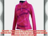 PUMA PR 1 Up Women's Long Sleeve Top with 1/2-Length Zip Pink pink Size:10