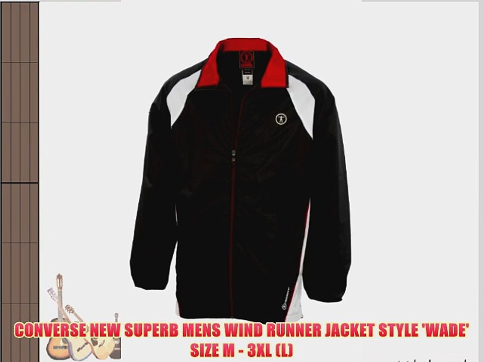 CONVERSE NEW SUPERB MENS WIND RUNNER JACKET STYLE 'WADE' SIZE M - 3XL (L)
