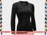 Sub Sports RX Women's Graduated Compression Baselayer Long Sleeve Top - Large Black Stealth
