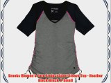 Brooks Women's Pure Project Short Sleeve Top - Heather Black/Black X-Small