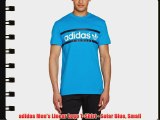 adidas Men's Linear Logo T-Shirt - Solar Blue Small