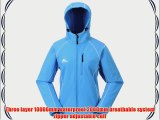 COX SWAIN women soft shell jacket Luyu - 10.000mm waterproof - 2.000mm breathable Colour: Blue/White