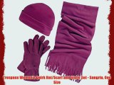 Trespass Women's Quirk Hat/Scarf and Glove Set - Sangria One Size