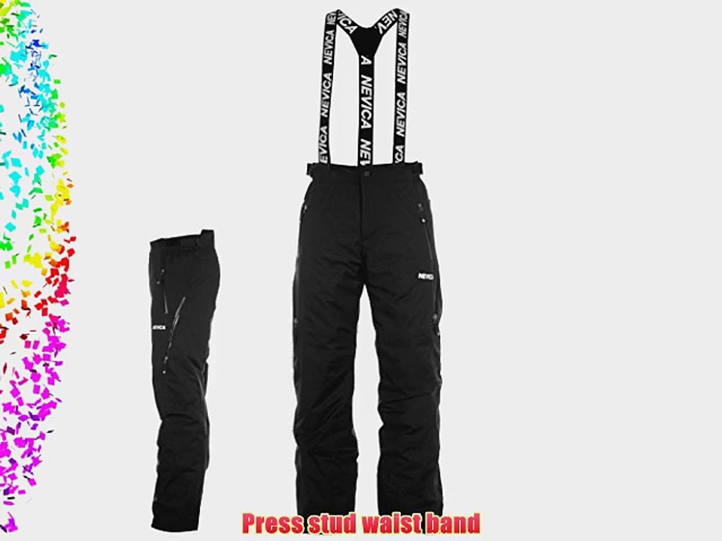 Nevica Mens Vail Ski Pants Salopettes Skiing Snobarding Winter Sports  Skiwear Black L - video Dailymotion