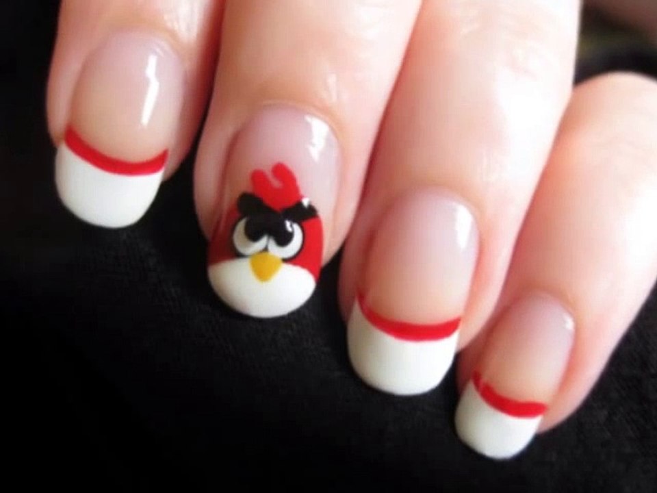 Angry Birds Nail Art