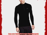 The North Face Men's Hybrid Zip Neck Long Sleeve Base Layer - TNF Black Large/X-Large