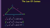 Law Of Cosines -  Formula and First Example -  Part 1