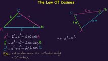 Law Of Cosines Formula and Second Example. Part 2