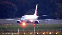 Jordan Aviation [JY-JAD] Boeing 737-322 ► Sunset Landing and Takeoff @ Berlin Tegel Airport!