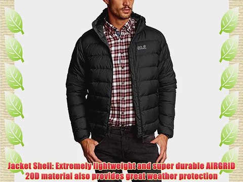 Jack Wolfskin Men's Helium Down Jacket - Black Small