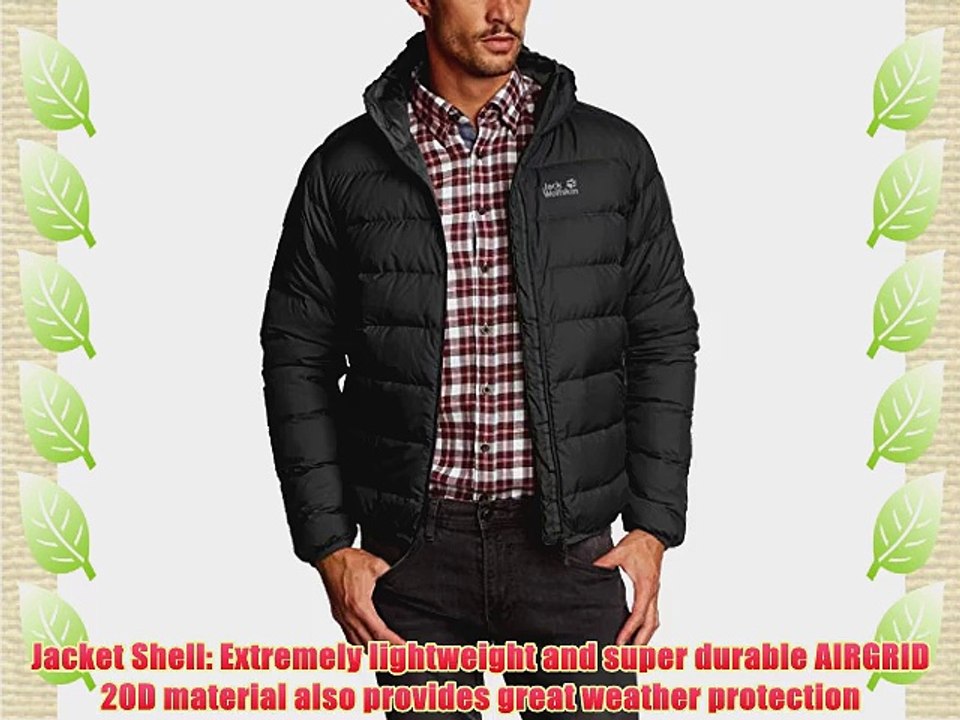 Jack Wolfskin Men's Helium Down Jacket - Black Small