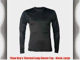 Thaw Boy's Thermal Long Sleeve Top - Black Large