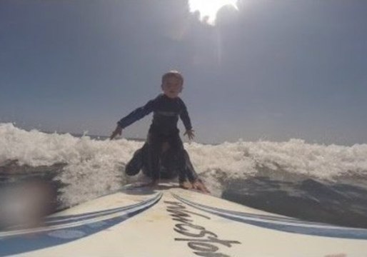 Surfing With the Children on Father's Day