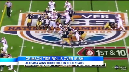 BCS Championship Game 2013: Alabama Crimson Tide Routs Notre Dame Fighting Irish