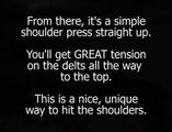 Get Big Shoulders! One Vertical Dumbell Shoulder Press