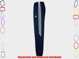 Adidas Mens 3S Samson Woven Tracksuit Bottoms 3 Stripe Joggers Performance Jog Pant Black/White