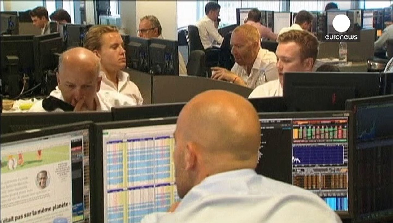 Las bolsas europeas responden con caídas, aunque moderadas, al “No” griego