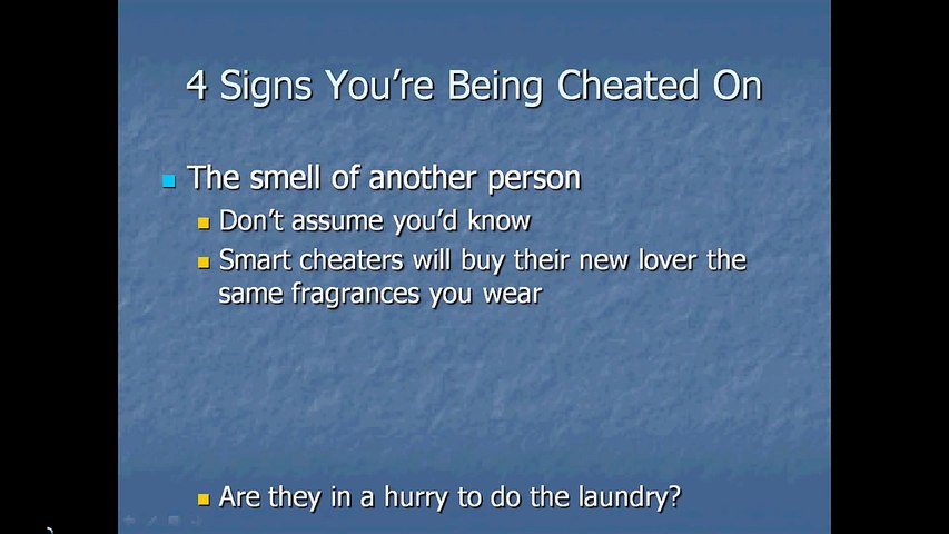 The signs that what your is cheating wife are 20+ Signs