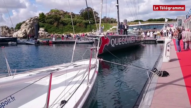 Voile. Le monocoque 60 pieds de Yann Eliès baptisé à Roscoff