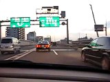 Drive on expressway in Tokyo 1