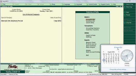  set system date as current date in tally video dailymotion