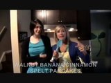 Walnut Banana Cinnamon Spelt Pancakes (vegan style)