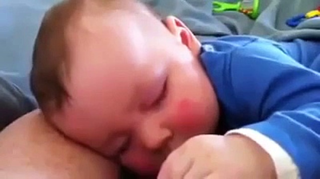 Kid Laughing in while sleeping in dream with Angels :)