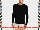 Icebreaker Tech Men's Long-Sleeved Under-Shirt Crew Neck Black black Size:L