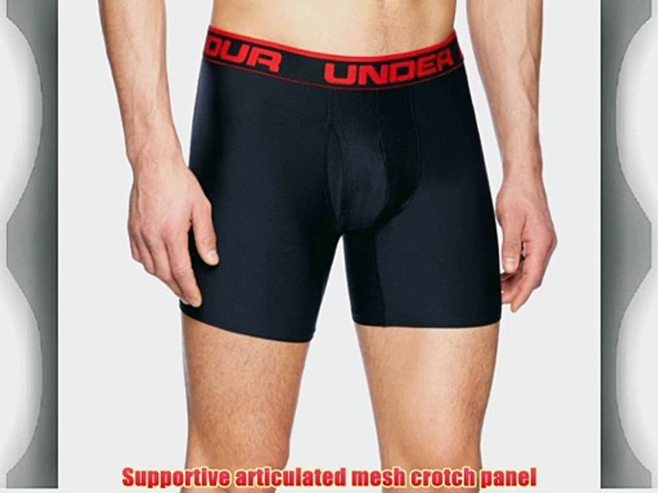 Under Armour Original Boxerjock 6 Inch Extented Boxer Brief - Black X-Large