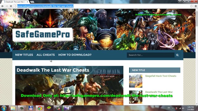 Deadwalk The Last War Hack/Cheats Tips Gold, Food, Fuel, Metal, Money, Water 100% Working