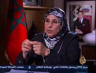 احمد منصور يحرج بسيمة الحقاوي فى برنامج بلا حدود