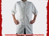 100% Cotton White Kung Fu Martial Arts Tai Chi Shirt Clothing L