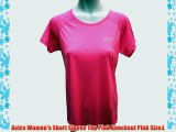 Asics Women's Short Sleeve Top Pink Knockout Pink Size:L
