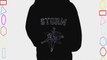 Personalised Child's Rhinestone Ice Figure Skating Hoodie Full Zip (12/13 - 34 Black)