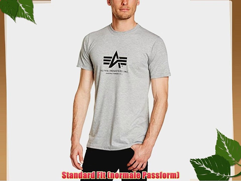 Alpha Industries Men's Shirt Grey Grey Heather -  Grey - Grey - Large