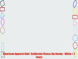 American Apparel Kids' California Fleece Zip Hoody - White / 2 Years