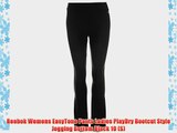 Reebok Womens EasyTone Pants Ladies PlayDry Bootcut Style Jogging Bottom Black 10 (S)