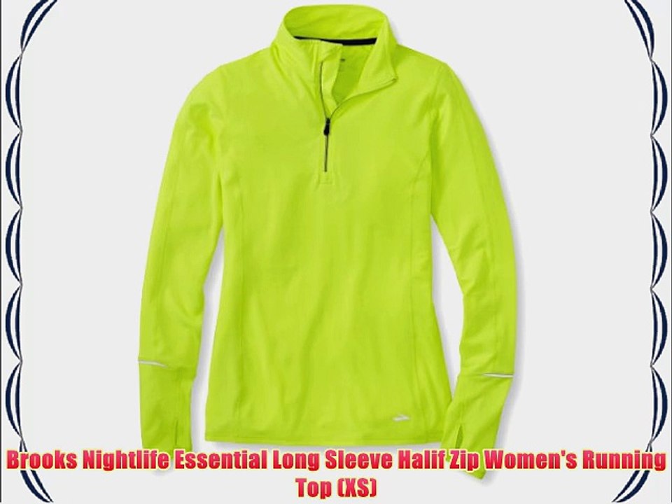 Brooks Nightlife Essential Long Sleeve Halif Zip Women's Running Top (XS)