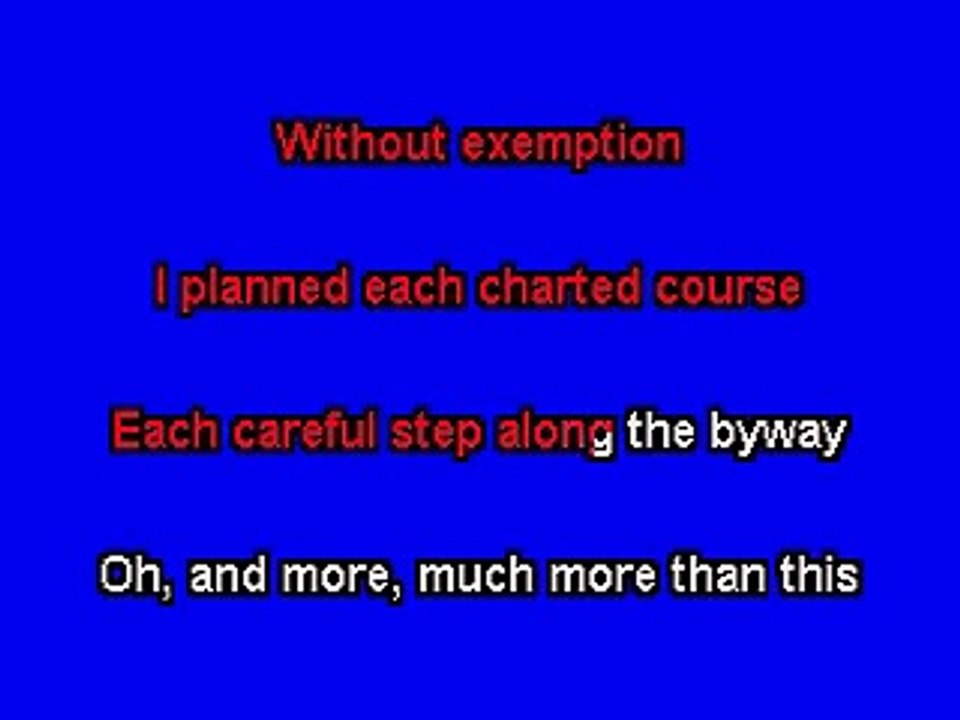 ELVIS KARAOKE MY WAY