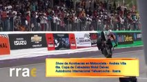 Show de acrobacias en moto de Andrés Villa en la 6ta. Copa de Cabezales Mobil Delvac