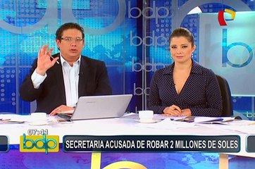 Secretaria acusada de millonario robo: Defensa solicitará que Alejandro Toledo sea citado