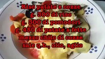 Riso patate e cozze , piatto estivo, ricetta tradizione, Monopoli(Puglia)