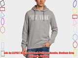 edc by ESPRIT Men's New York Pullover Hoodie Medium Grey Melange Medium