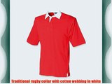 Front Row Short Sleeve Rugby Shirt Navy Blue Large